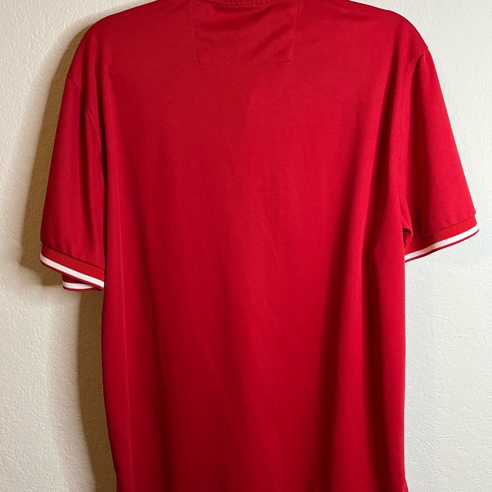 Chaps lightweight sport polo in red. - Picture 2 of 4